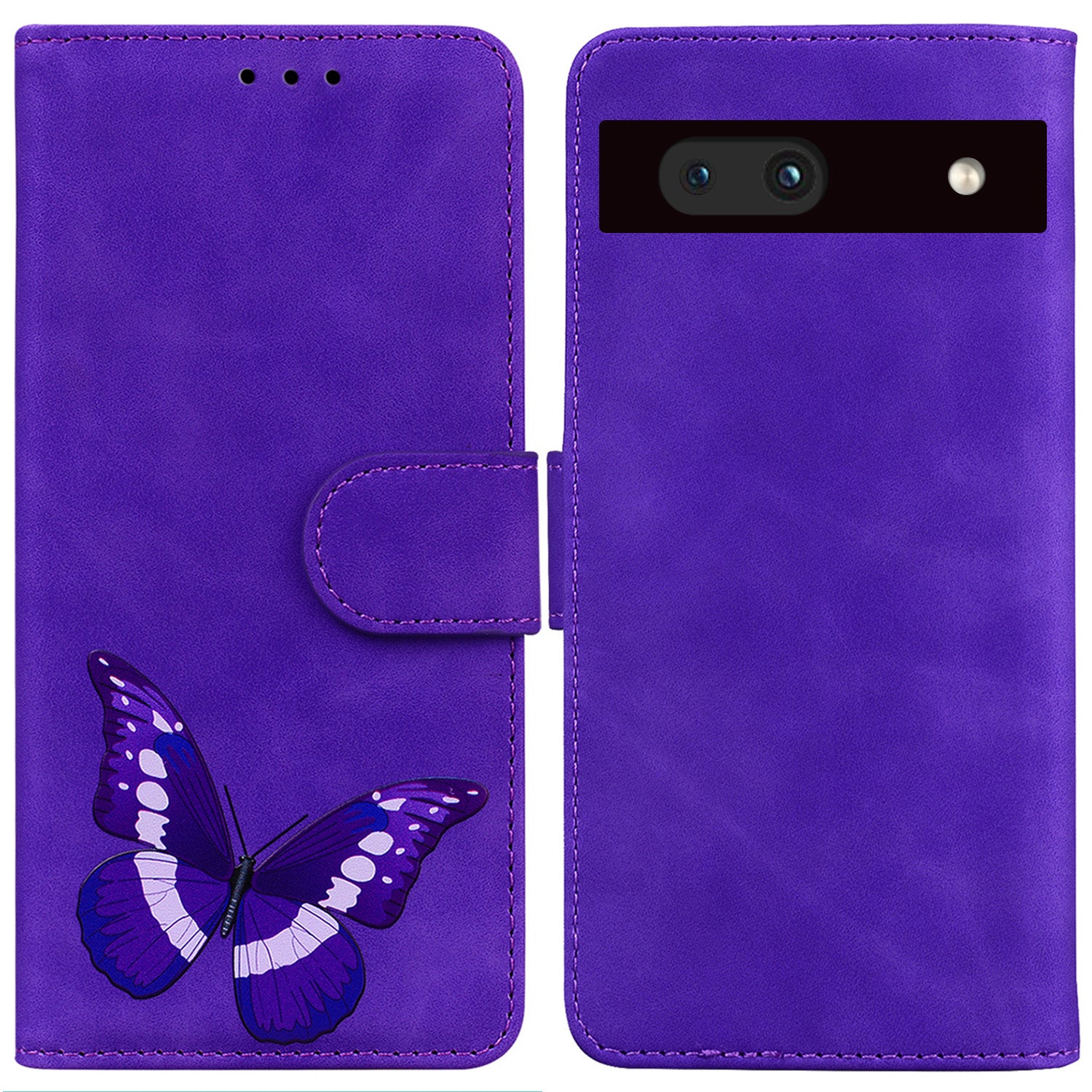 For Google Pixel 7a Skin-touch Feeling Phone Shell Big Butterfly Pattern Printing Wallet PU Leather Stand Cover Case For Google Pixel 7a Skin-touch Feeling Phone Shell Big Butterfly Pattern Printing Wallet PU Leather Stand Cover Case